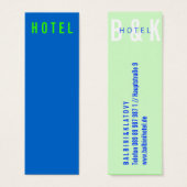 Mini Visitenkarten Hotel (Front & Back)