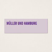 Mini Visitenkarten queerformat (Front)
