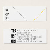 Mini Visitenkarten Transporte Kurier Fahrer (Front & Back)