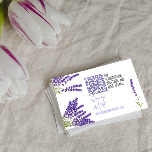 Mini Wedding Details Enclosure Card with Qr Code (Creator Uploaded)
