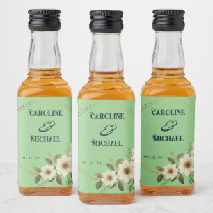 Mini Wedding Party Liquor Bottle Label