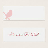 Mini wedding table cards (Front & Back)