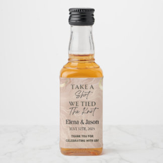 Mini Whiskey Botlle Label - Liquor Label - Wedding