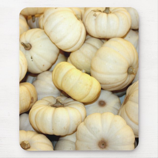 Mini White Pumpkins Mouse Pad (Front)