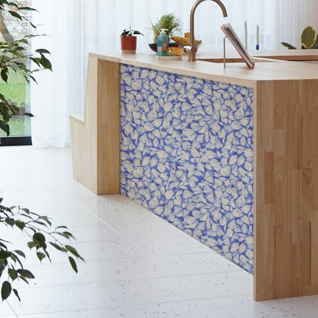 Mini White Shells on a a Blue Background Decoupage Tissue Paper (Creator Uploaded)