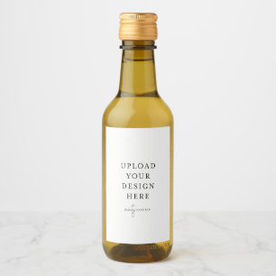Mini Wine & Sparkling Wine Bottle 2" x 3" (set of  Wine Label