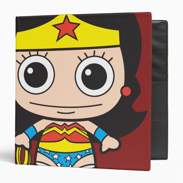 Mini Wonder Woman 3 Ring Binder (Front/Inside)