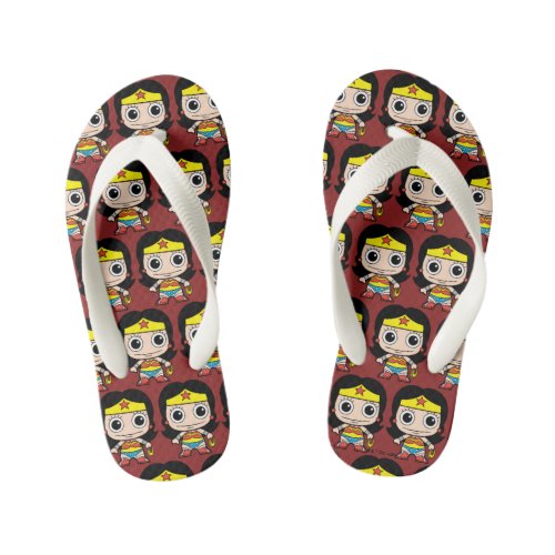 Mini Wonder Woman Kids Flip Flops