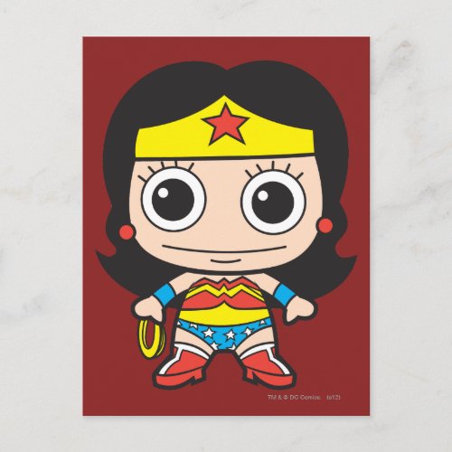 Mini Wonder Woman Postcard