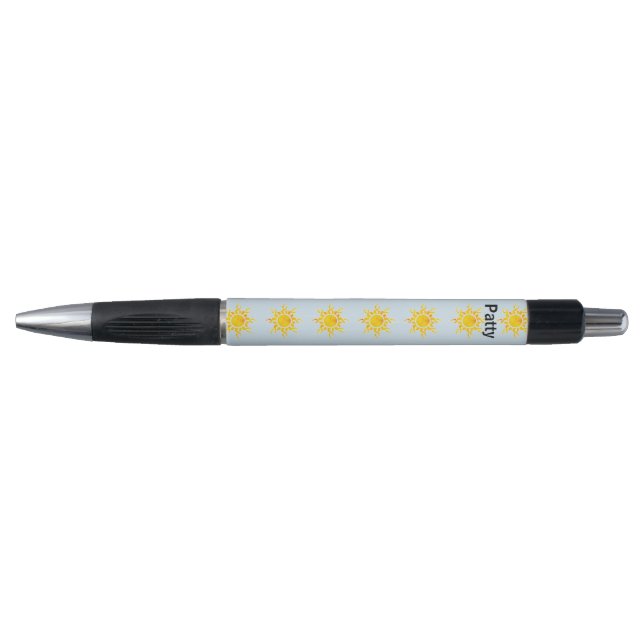 Mini Yellow Suns Personalized Pen (Front)