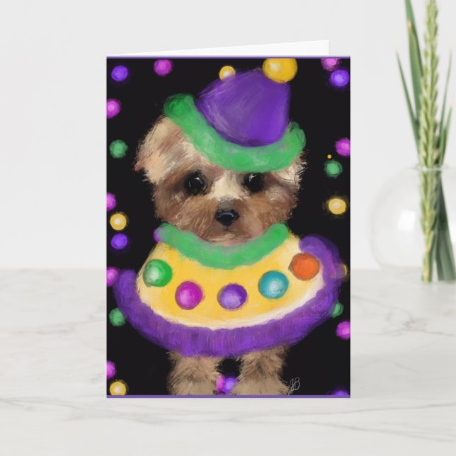 MINI YORKIE POO   CARD (Front)