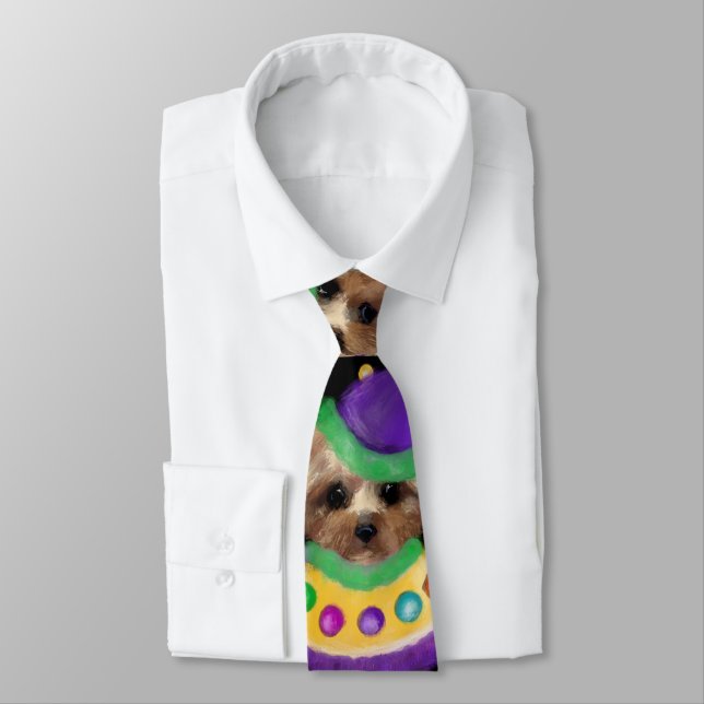 MINI YORKIE POO    NECK TIE (Tied)