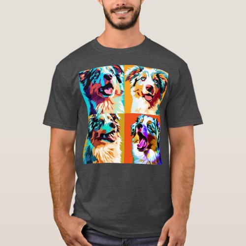 Miniature American Shepherd Art Dog Lover Gifts 2 T_Shirt
