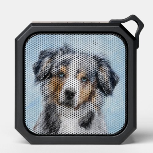 Miniature American Shepherd Painting _ Dog Art Bluetooth Speaker