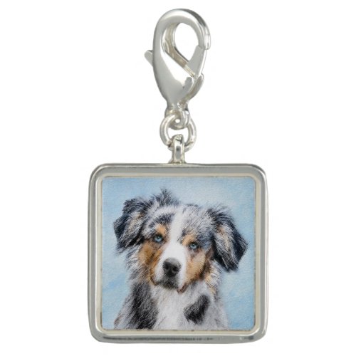 Miniature American Shepherd Painting _ Dog Art Charm