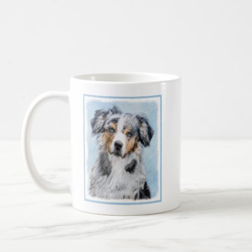 Miniature American Shepherd Painting _ Dog Art Coffee Mug