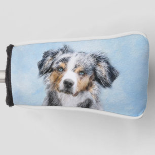 Miniature American Shepherd Painting - Dog Art Golf Head Cover