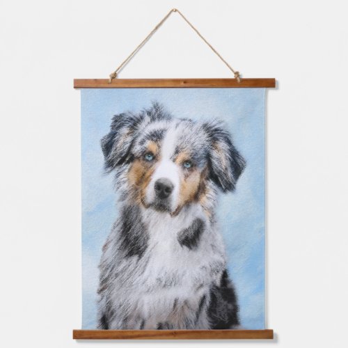 Miniature American Shepherd Painting _ Dog Art Hanging Tapestry