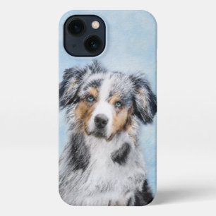 Miniature American Shepherd Painting - Dog Art iPhone 13 Case