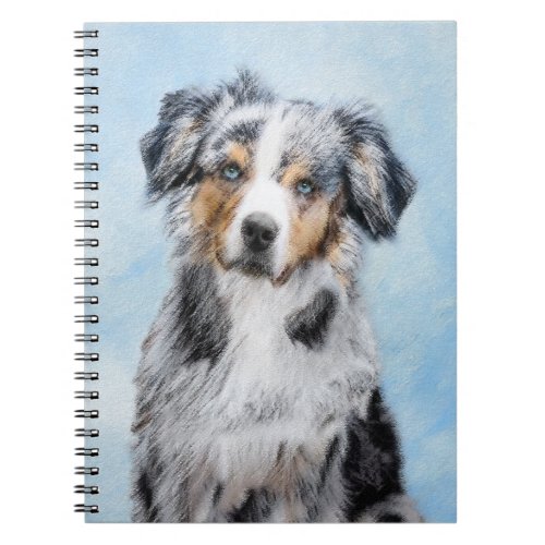 Miniature American Shepherd Painting _ Dog Art Notebook