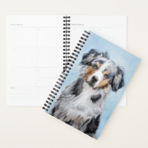 Miniature American Shepherd Painting - Dog Art Planner