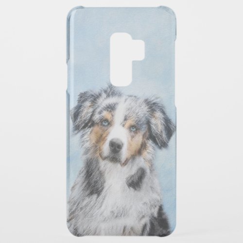 Miniature American Shepherd Painting _ Dog Art Uncommon Samsung Galaxy S9 Plus Case