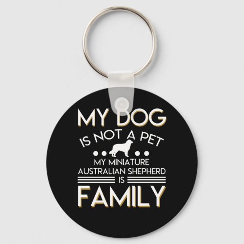 Miniature Australian Shepherd Is Family Keychain