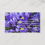 Miniature Blue Irises Spring Floral Business Card