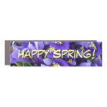 Miniature Blue Irises Spring Floral Car Magnet