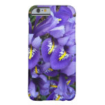 Miniature Blue Irises Spring Floral Barely There iPhone 6 Case