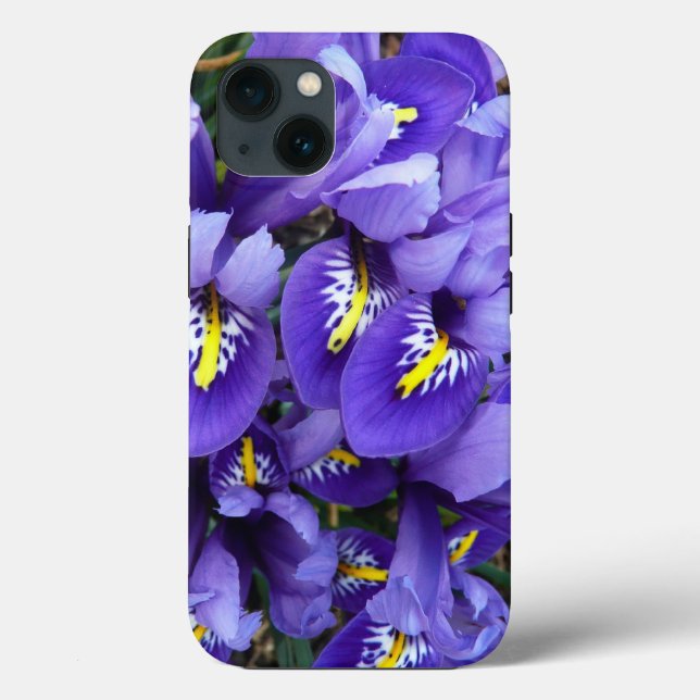 Miniature Blue Irises Spring Floral Case-Mate iPhone Case (Back)