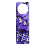 Miniature Blue Irises Spring Floral Door Hanger