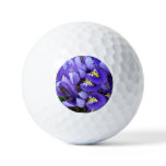 Miniature Blue Irises Spring Floral Golf Balls