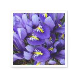 Miniature Blue Irises Spring Floral Napkins
