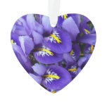 Miniature Blue Irises Spring Floral Ornament
