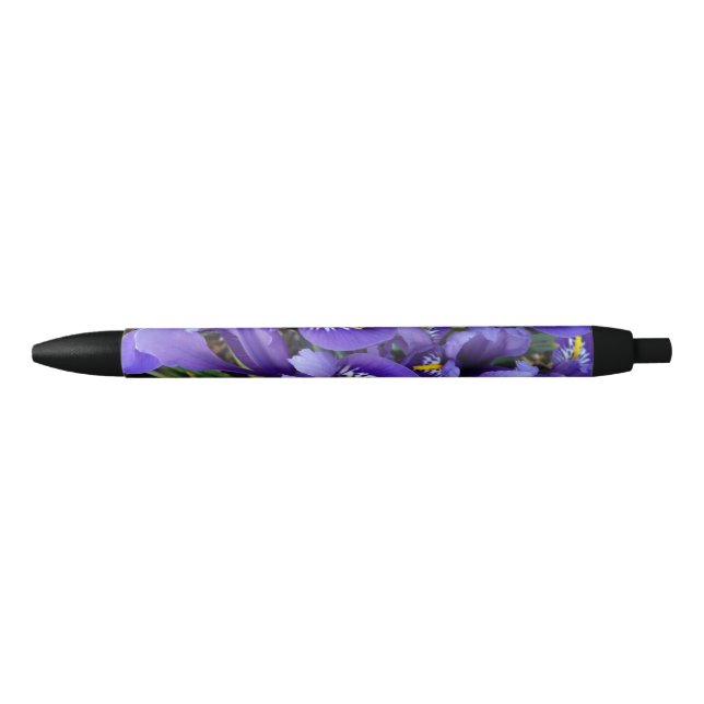 Miniature Blue Irises Spring Floral Pen (Front)