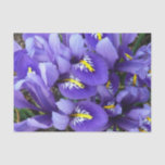 Miniature Blue Irises Spring Floral Tissue Paper