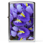 Miniature Blue Irises Spring Floral Zippo Lighter