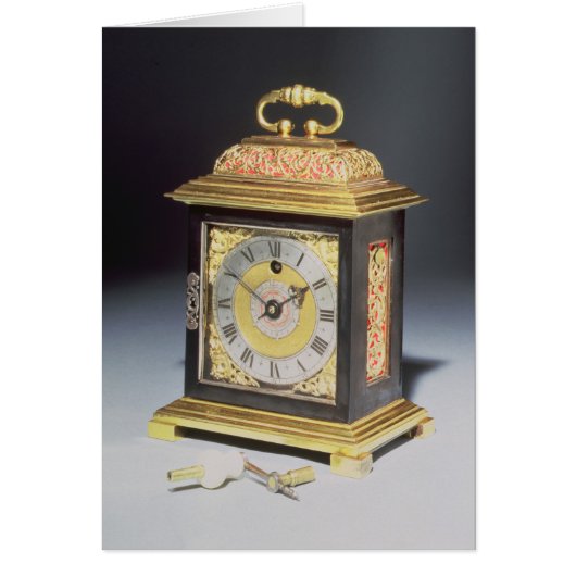 Miniature bracket clock cards (Front)