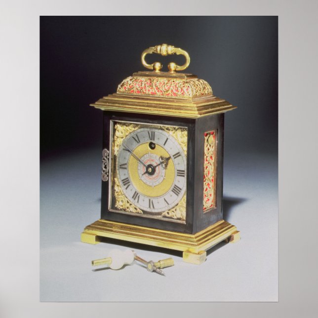 Miniature bracket clock poster (Front)