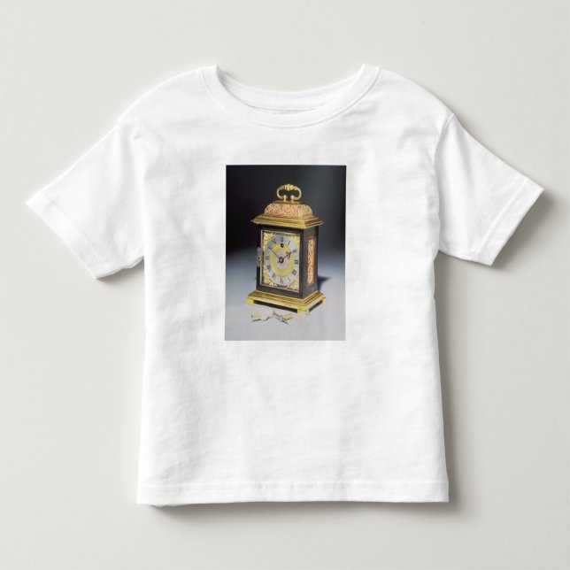 Miniature bracket clock toddler t-shirt (Front)