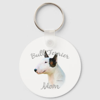 Miniature Bull Terrier Mom 2 Keychain