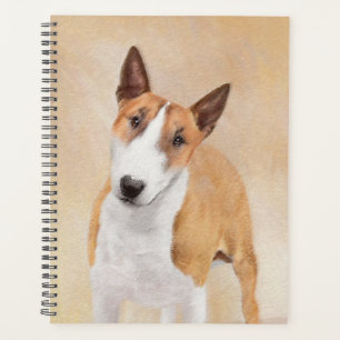 Miniature Bull Terrier Painting - Cute Original Do Planner