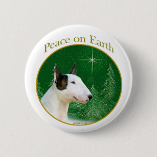 Miniature Bull Terrier Peace Button