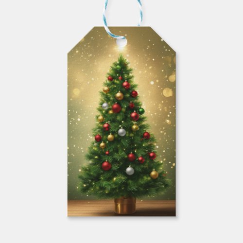 Miniature Christmas Tree Gift Tag