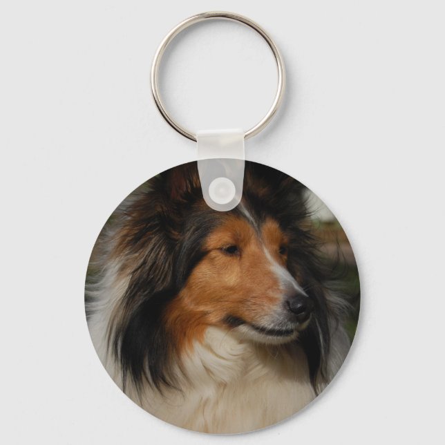 Miniature Collie Keychain (Front)