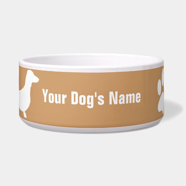 Miniature Dachshund ミニチュア・ダックスフンド Bowl (Front)