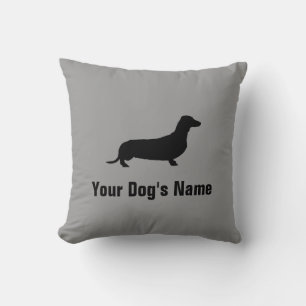 Miniature Dachshund ミニチュア・ダックスフンド Throw Pillow