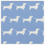 Miniature Dachshund Weiner Dog Pet Light Blue Fabric
