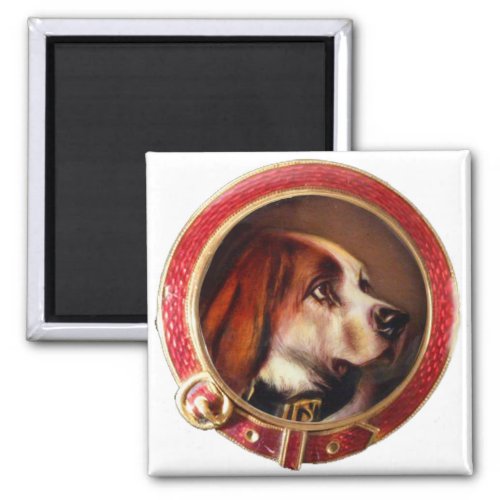 MINIATURE DOG PORTRAITS Bloodhound Magnet